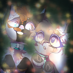 Scene, bust + 1 other character [char on left belongs to Mizzlefish on TH]